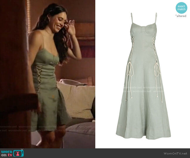 Alemais Ivy Dress worn by Liz Ortecho (Jeanine Mason) on Roswell New Mexico