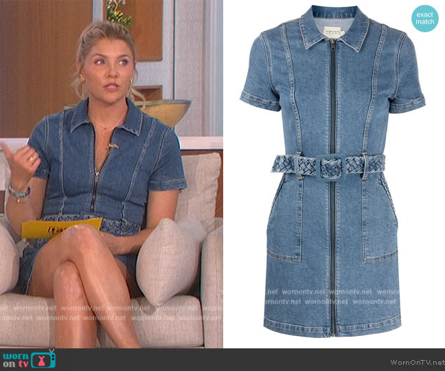 Gorgeous Denim Dress by Alice + Olivia worn by Amanda Kloots on The Talk