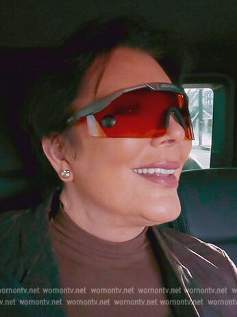 Kris’s orange lense sunglasses on The Kardashians