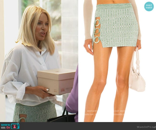 Flint Knit Skirt by Aya Muse worn by Caroline Stanbury (Caroline Stanbury) on The Real Housewives of Dubai