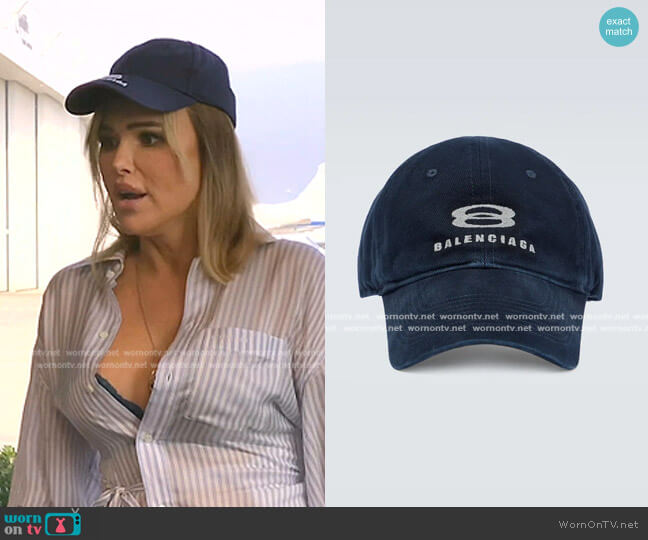 Unity Cotton Baseball Cap by Balenciaga worn by Diana Jenkins on The Real Housewives of Beverly Hills