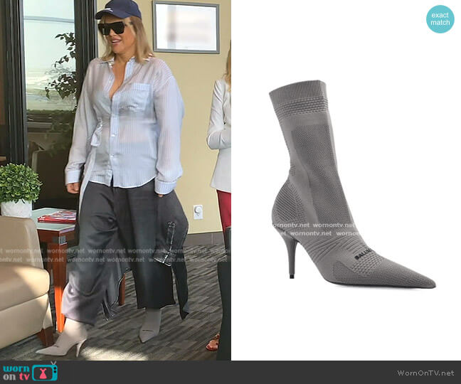 Knife 2.0 Boots by Balenciaga worn by Diana Jenkins on The Real Housewives of Beverly Hills