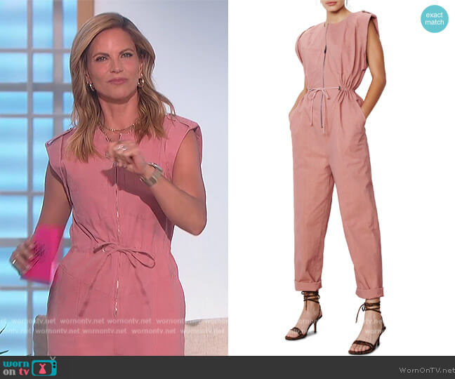 Alia Jumpsuit by Ba&sh worn by Natalie Morales on The Talk