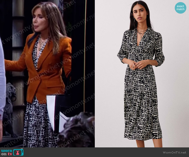 Oline Dress by Ba&Sh worn by Kate Roberts (Lauren Koslow) on Days of our Lives