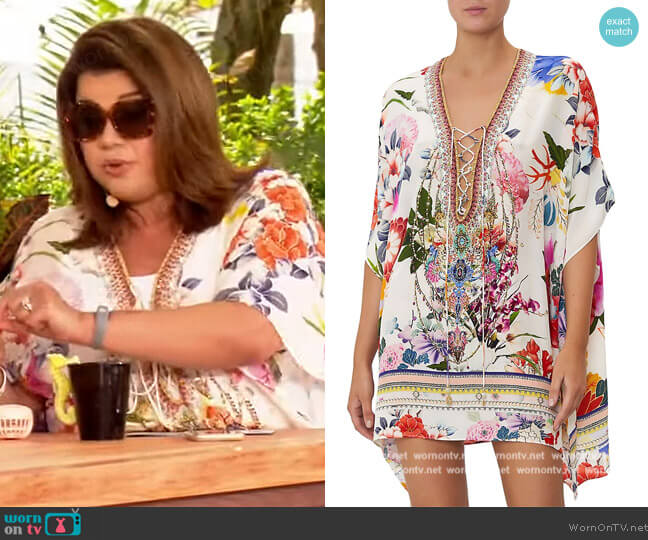 Floral Lace-Up Minidress by Camilla worn by Ana Navarro on The View