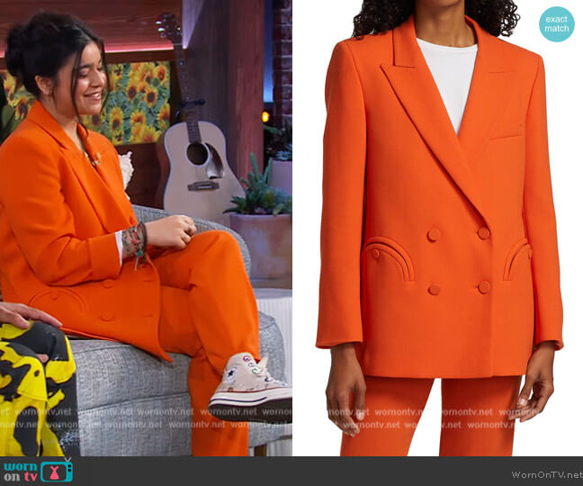 Cool & Easy Everynight Blazer and Pants by Blaze  Milano worn by Iman Vellani on The Kelly Clarkson Show