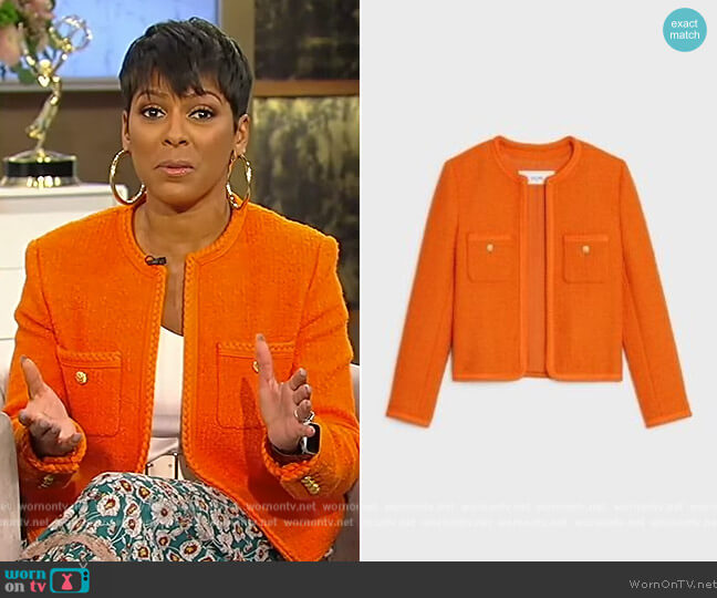 Tweed Jacket by Celine worn by Tamron Hall  on Tamron Hall Show