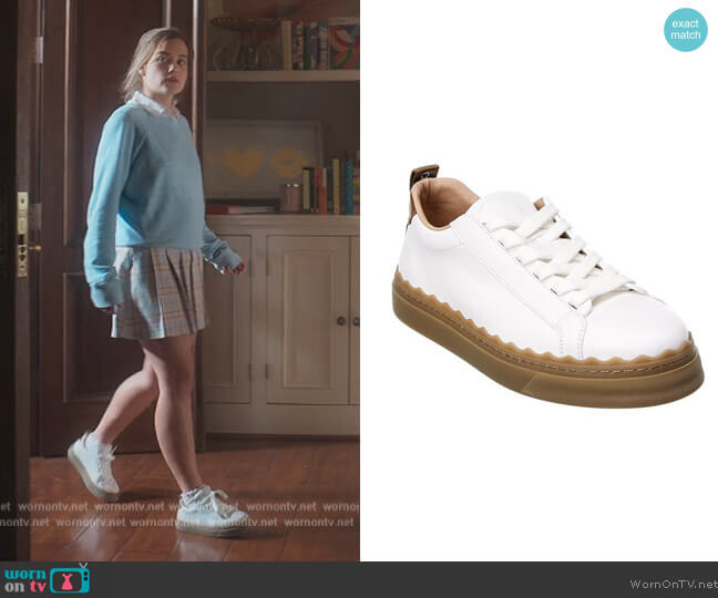 Lauren Leather Sneakers by Chloe worn by Juliette Fairmont (Sarah Catherine Hook) on First Kill