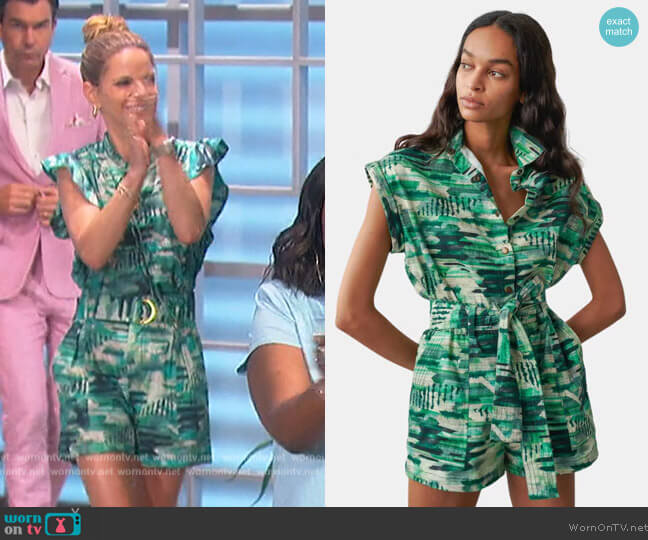 Marcia Playsuit by Chufy worn by Natalie Morales  on The Talk