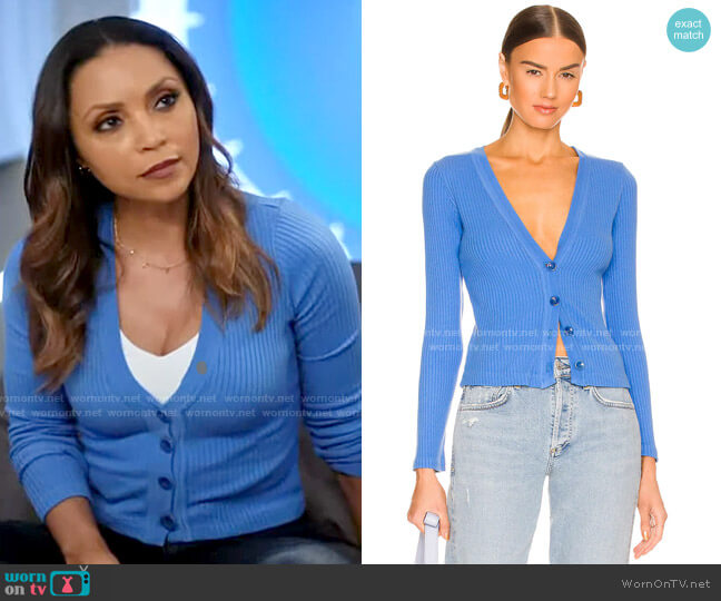 Citizens of Humanity Freja Cardigan in Yacht worn by Cecile Horton (Danielle Nicolet) on The Flash