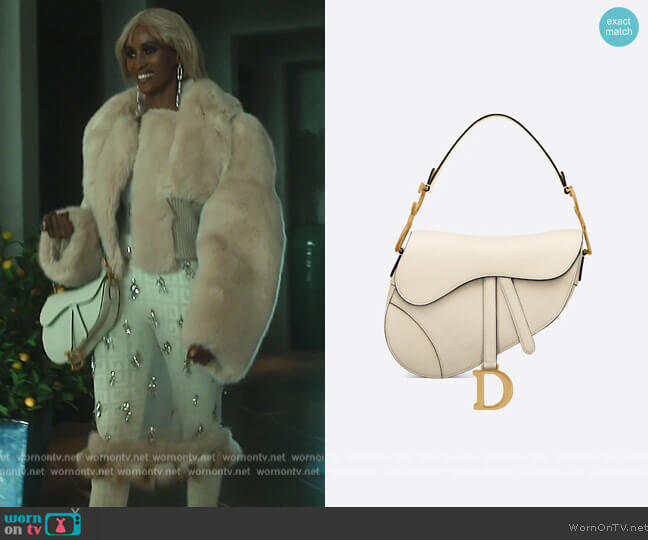 Saddle Bag by Dior worn by Chanel Ayan (Chanel Ayan) on The Real Housewives of Dubai