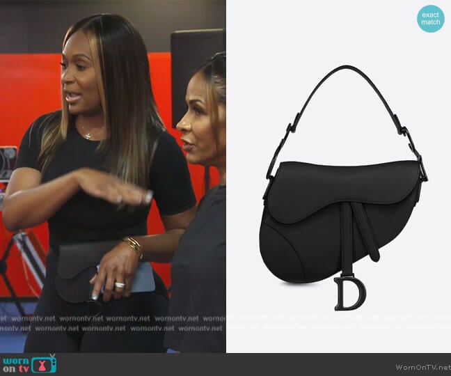 Black Ultramatte Calfskin by Dior worn by Marlo Hampton on The Real Housewives of Atlanta