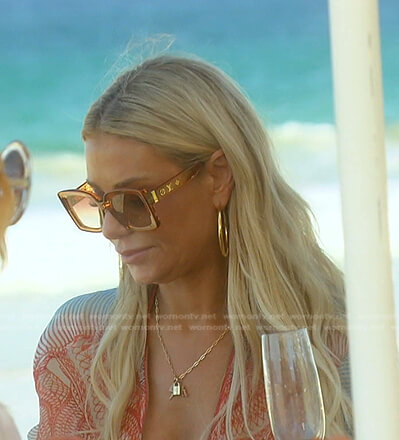 Dorit's brown sunglasses on The Real Housewives of Beverly Hills