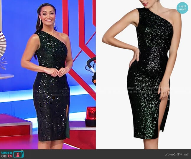 Dress the Population Palmer Sequin Dress worn by Alexis Gaube  on The Price is Right