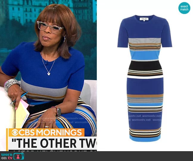 Diane von Furstenberg Dasha Dress worn by Gayle King on CBS Mornings