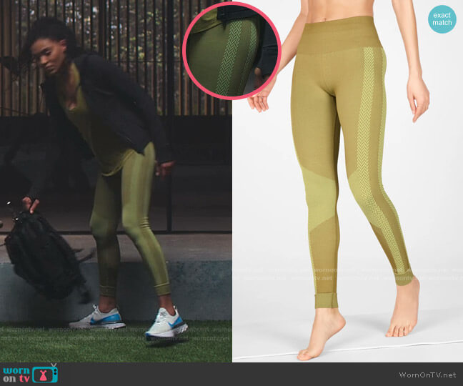 High-Waisted Seamless Check Legging by Fabletics worn by Talia (Aubin Wise) on First Kill