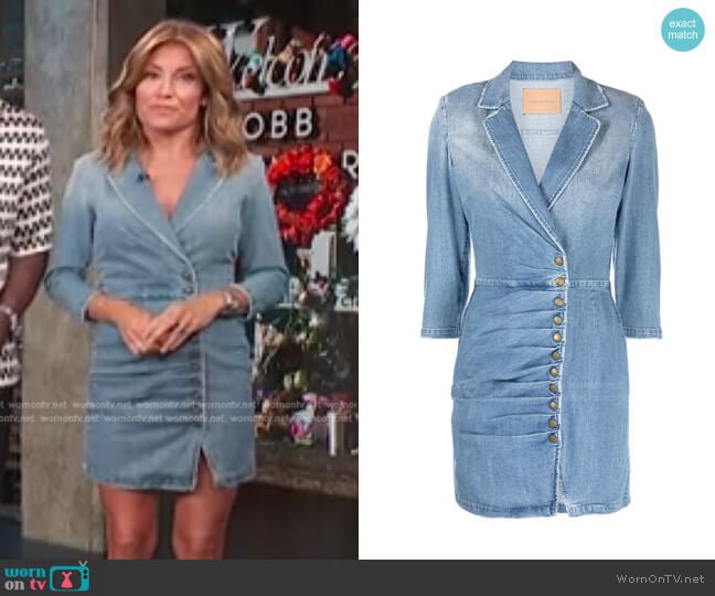Willa Dress by Retrofete worn by Kit Hoover  on Access Hollywood