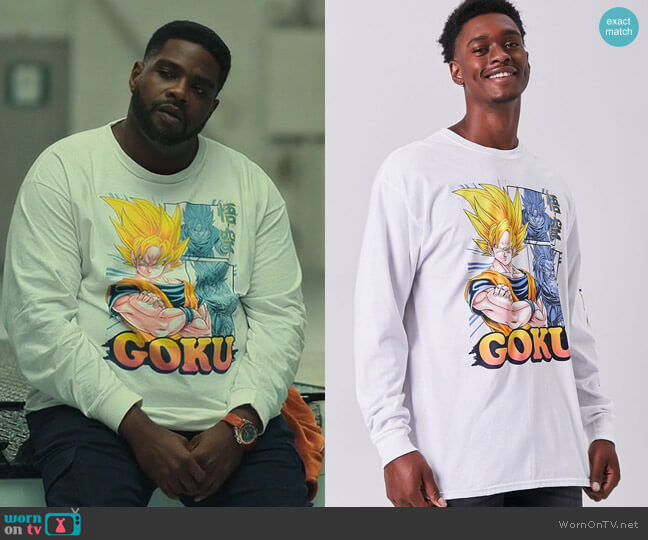 Forever 21 Dragon Ball Z Graphic Tee worn by Howard (Ron Funches) on Loot