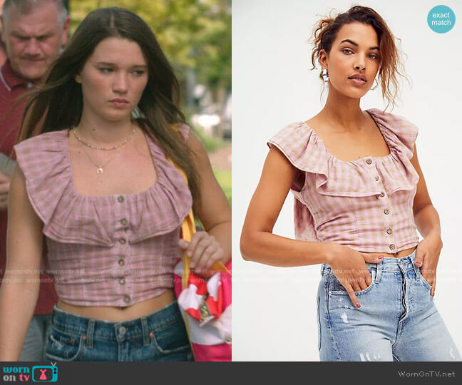 Gone Rogue Ruffle Top by Free People worn by Rain Spencer on The Summer I Turned Pretty
