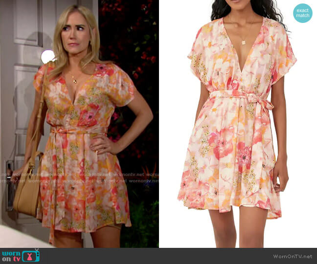 Free People Freddy Dress in Fruit Punch Combo worn by Bridget Forrester (Ashley Jones) on The Bold and the Beautiful