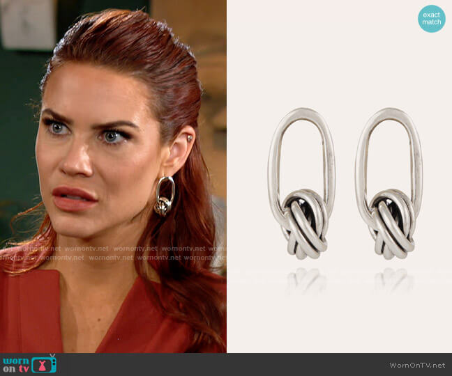 Gas Bijoux Gil Earrings worn by Sally Spectra (Courtney Hope) on The Young and the Restless