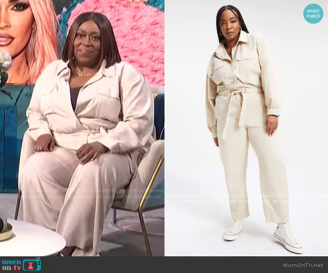 Good Cinched Waist Jumpsuit by Good American worn by Loni Love on E! News