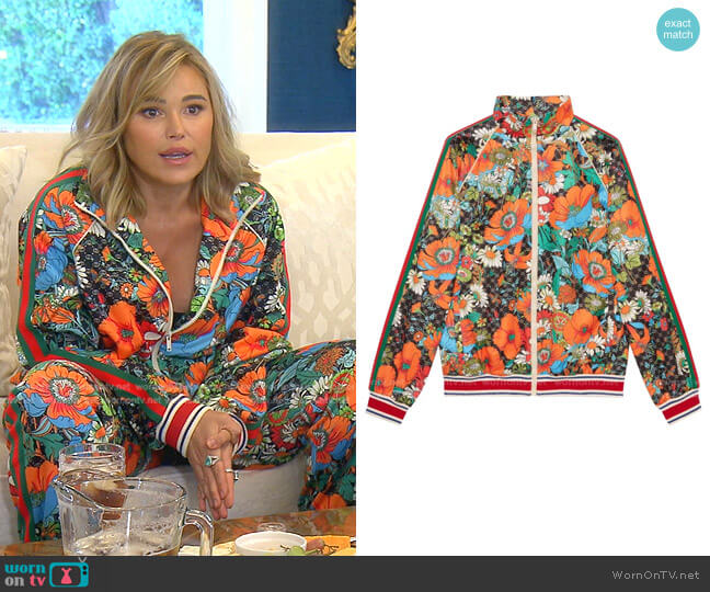 Floral Jacket by The North Face x Gucci worn by Diana Jenkins on The Real Housewives of Beverly Hills