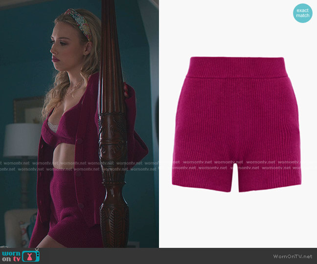 Ribbed Cotton-Blend Shorts by Helmut Lang worn by Elinor (Gracie Dzienny) on First Kill