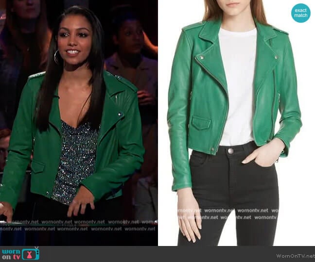 Ashville Jacket by Iro worn by Corinne Foxx on Beat Shazam