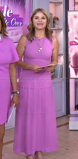 Jenna's lilac knit sleeveless dress on Today