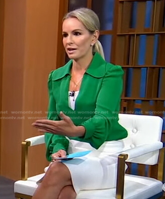 Jennifer’s green blouse on Good Morning America