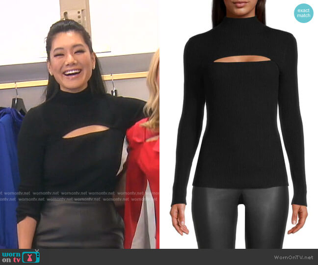 Riya Cutout Sweater by Joe's Jeans worn by Crystal Kung Minkoff on The Real Housewives of Beverly Hills