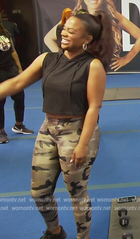 Kandi's camo print leggings on The Real Housewives of Atlanta
