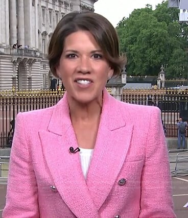 Kelly Cobiella’s pink tweed blazer on Today