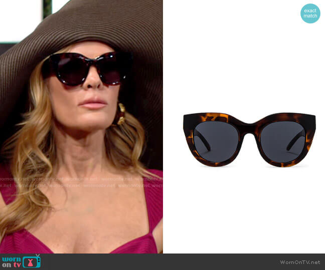 Le Specs Air Heart Sunglasses in Tort worn by Phyllis Summers (Michelle Stafford) on The Young & the Restless