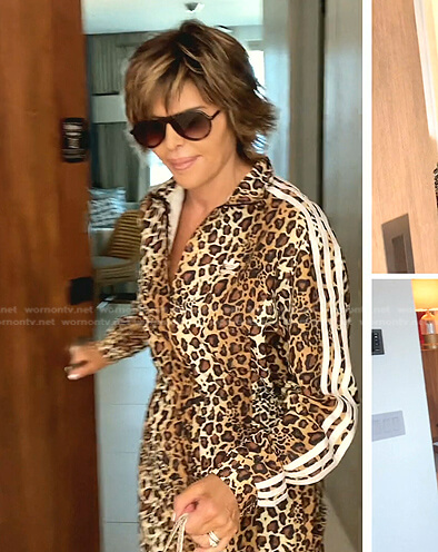 Lisa's leopard print jumpsuit on The Real Housewives of Beverly Hills