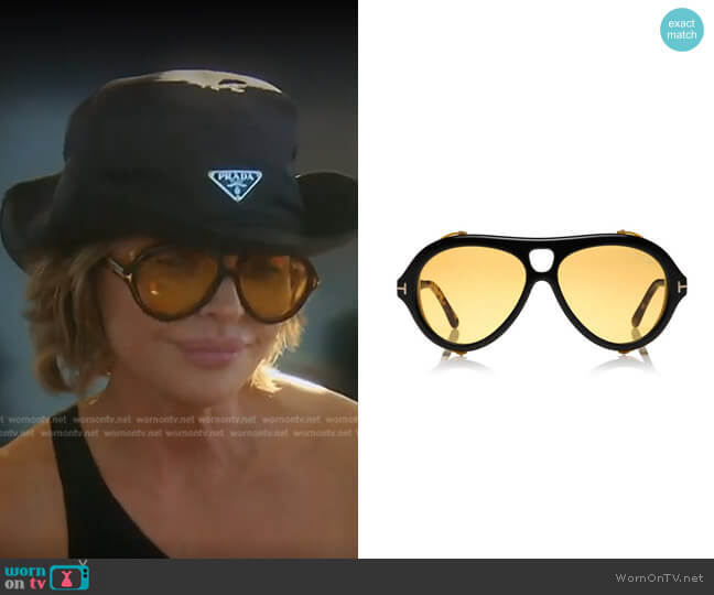 Neughman Sunglasses by Tom Ford worn by Lisa Rinna  on The Real Housewives of Beverly Hills