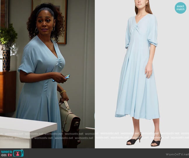Bubble Sleeve Mid Length Dress by Phillip Lim 3.1 worn by Lola Carmichael (Simone Missick) on All Rise