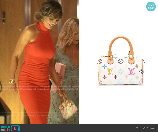 Monogram Speedy Bag by Louis Vuitton worn by Lisa Rinna on The Real Housewives of Beverly Hills