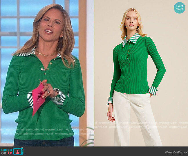 Marter Sweater by Luisa Spagnoli worn by Natalie Morales on The Talk