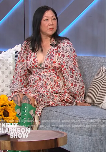 Margaret Cho's floral print dress on The Kelly Clarkson Show