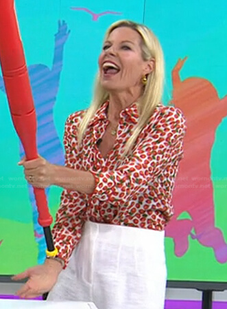 Meredith Sinclair’s strawberry print blouse on Today