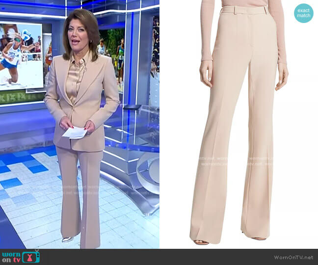 Charlie Crepe Pants by Michael Kors worn by Norah O'Donnell  on CBS Evening News