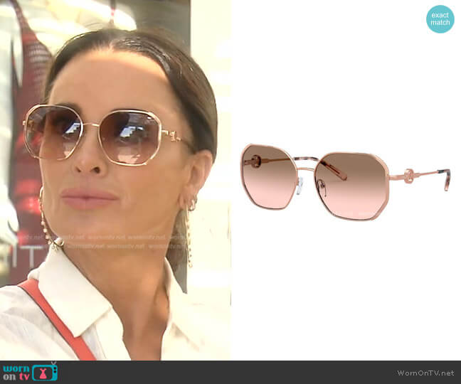 MK1074B Sunglasses by Michael Kors worn by Kyle Richards on The Real Housewives of Beverly Hills