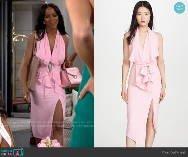 Misha Collection Lorena Dress worn by Imani Benedict (Leigh-Ann Rose) on The Young and the Restless