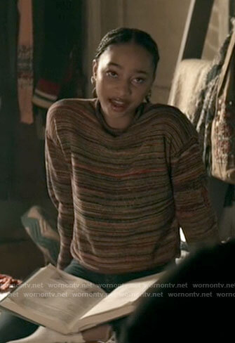 Natalie’s marled sweater on Superman and Lois
