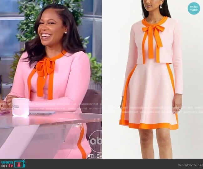 WornOnTV: Lindsey Granger’s pink contrast cardigan and dress on The ...