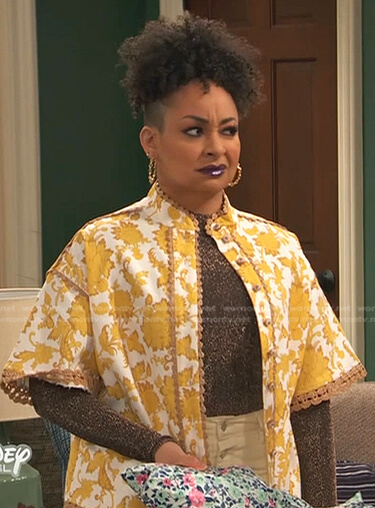 Raven's yellow and white floral shirt on Ravens Home