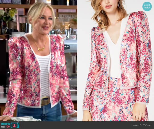 Rachel Zoe Arianna Jacket worn by Sharon Newman (Sharon Case) on The Young and the Restless