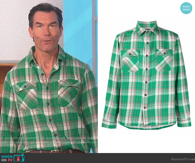 Plaid Twill Workshirt by Ralph Lauren worn by Jerry O'Connell on The Talk